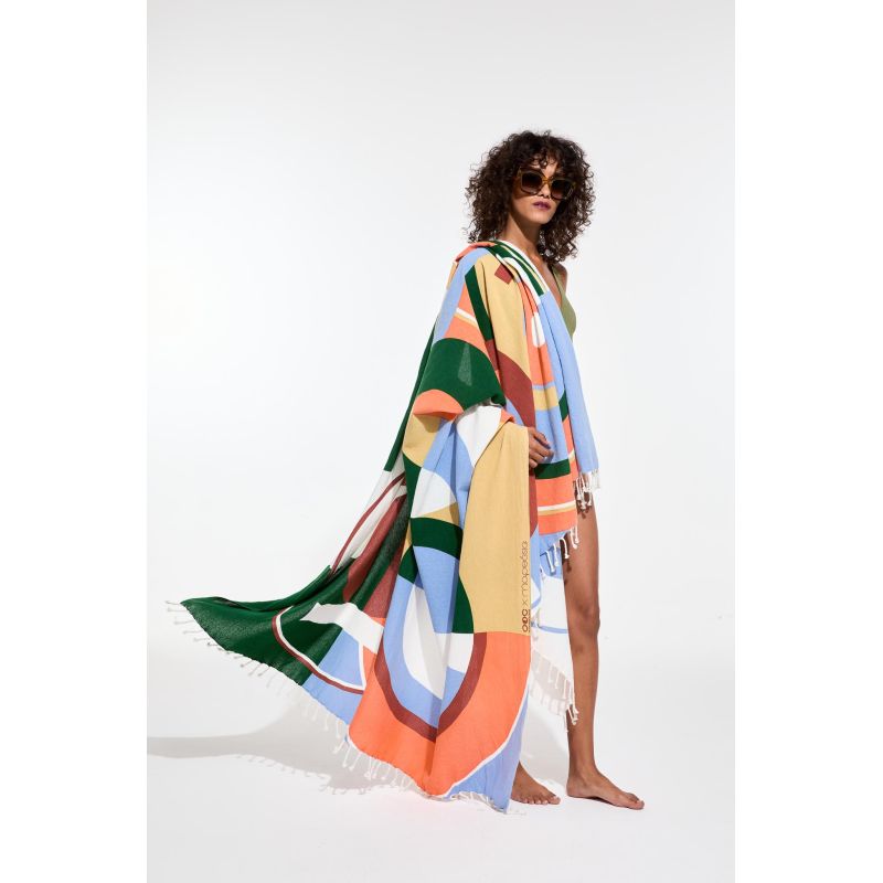 Coral CloudReve Ta Poesie Beach Towel