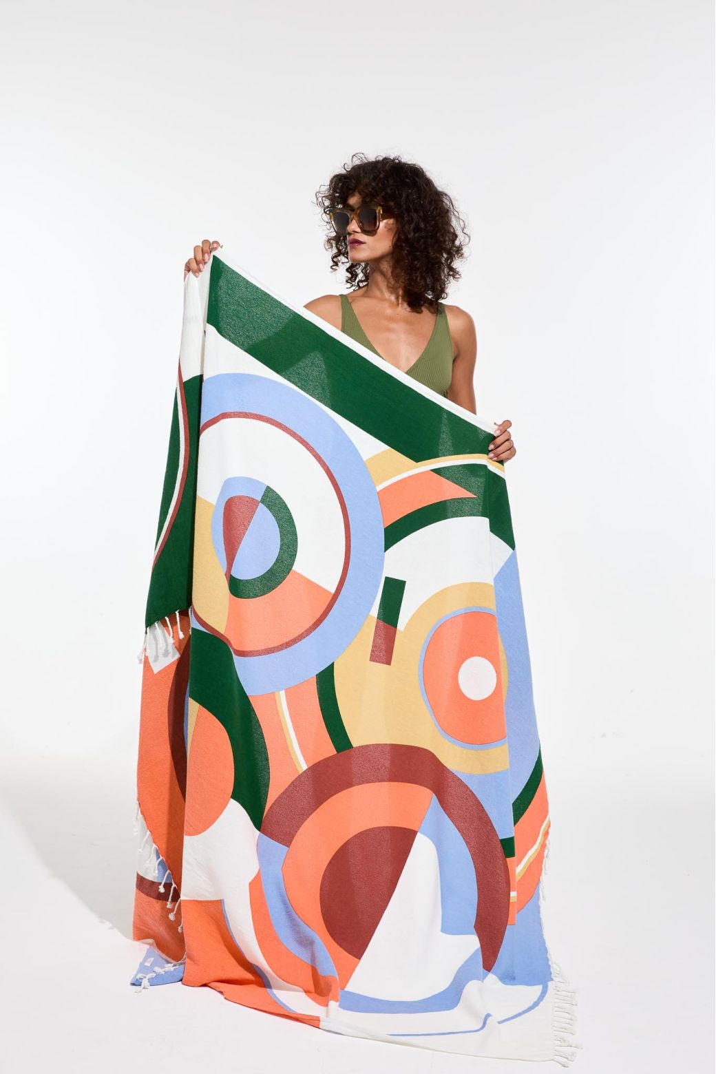 Coral CloudReve Ta Poesie Beach Towel