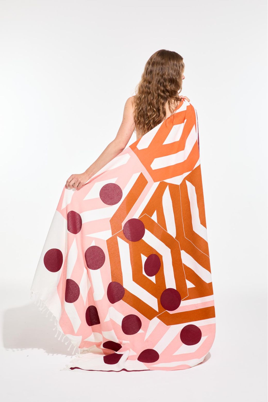 OrangeBloom Beach Towel