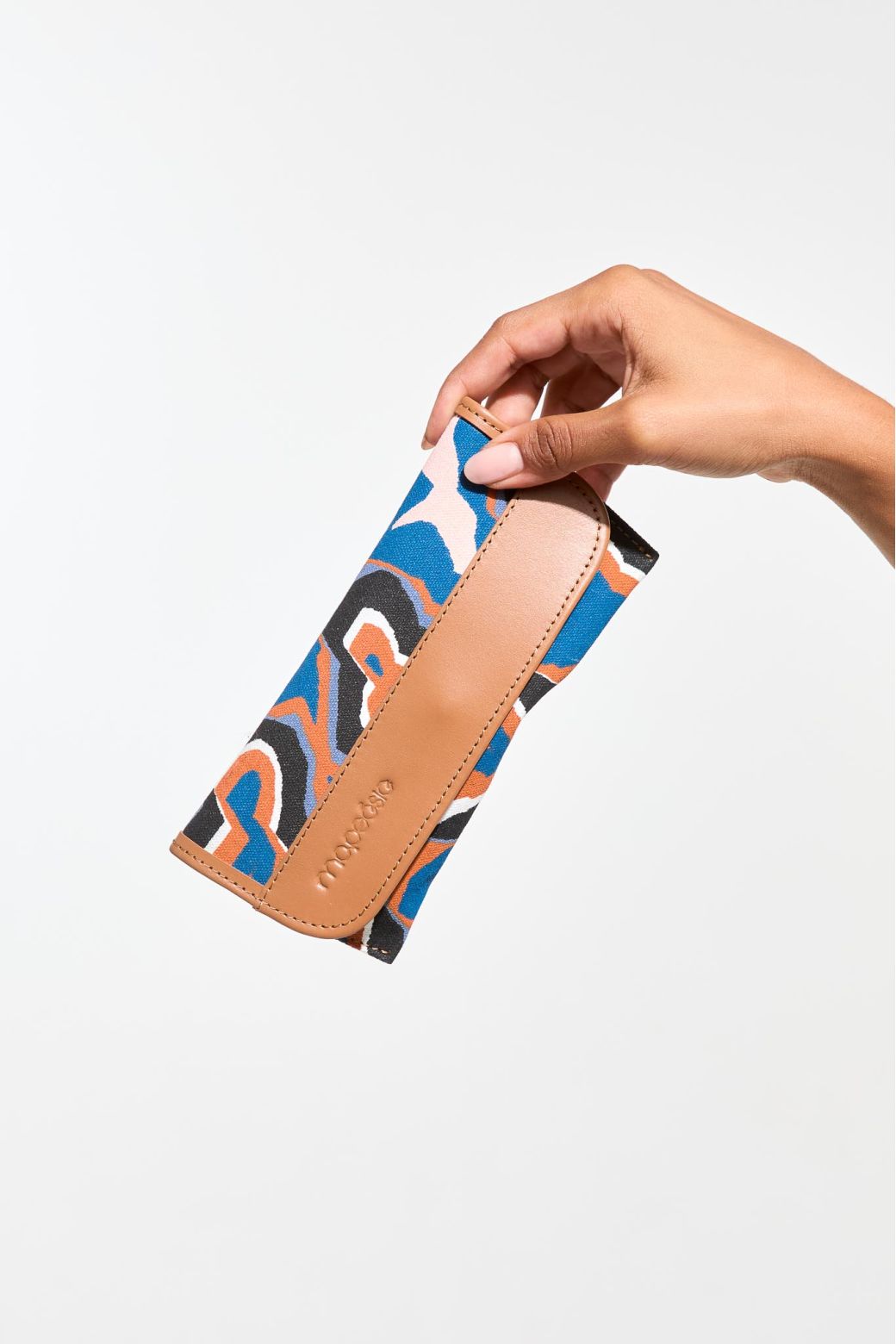 Etui A Lunette Sunny Agate Gris Bleu