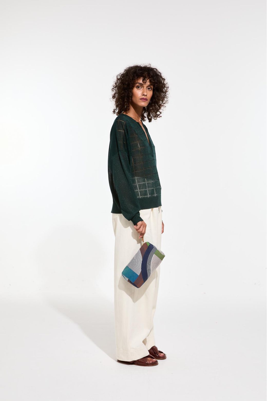 Teal ElbaEttore Travel Pouch