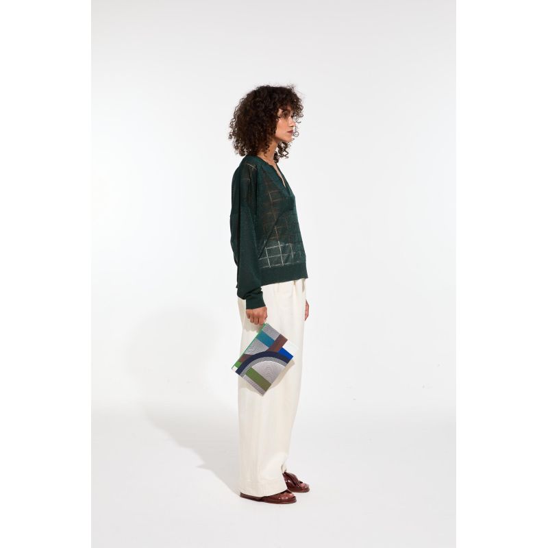 Teal Goa Ettore Pouch