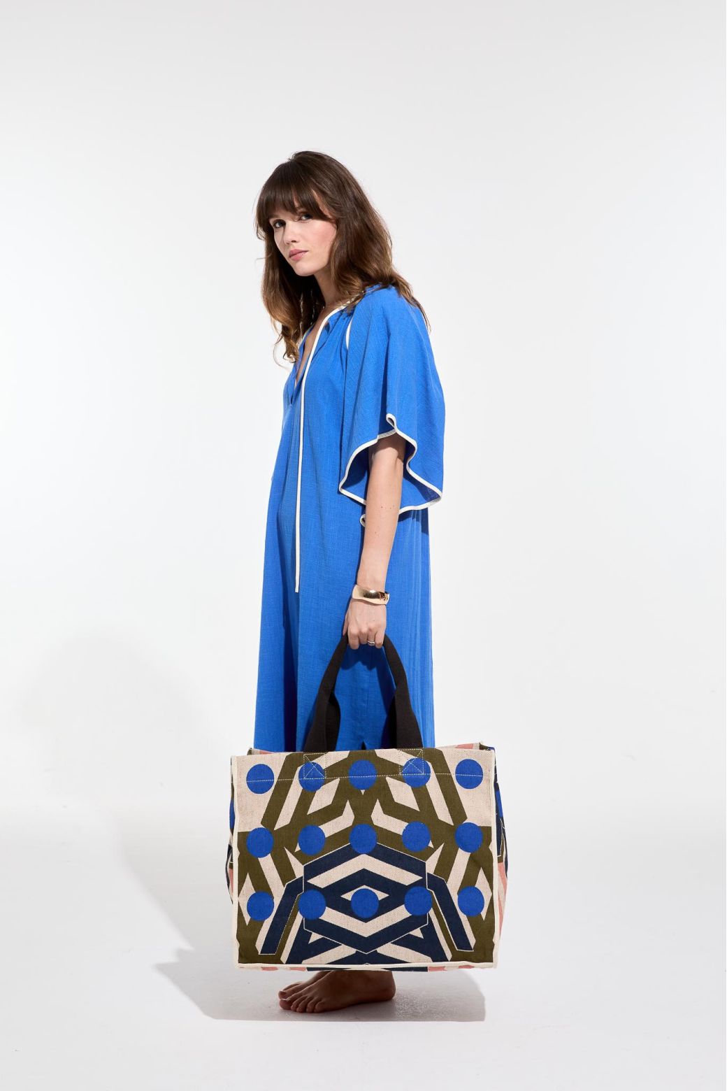 Rose Khaki Barth Bloom Bag