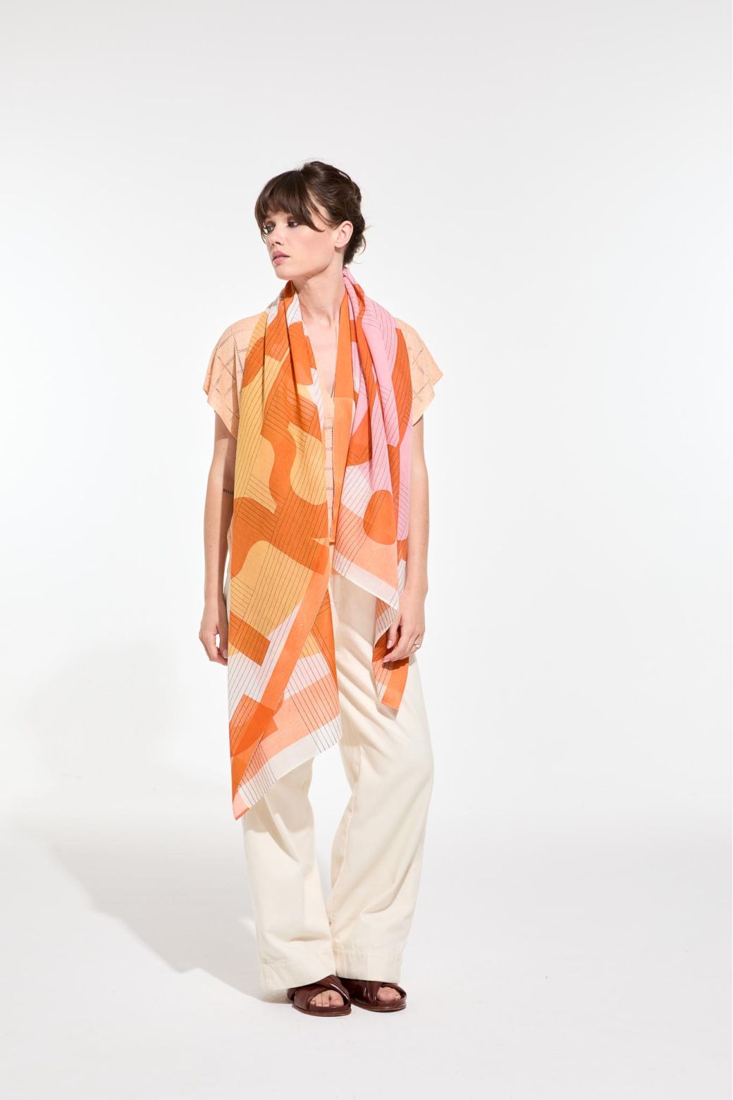 Reddish Pink Lyrique Scarf