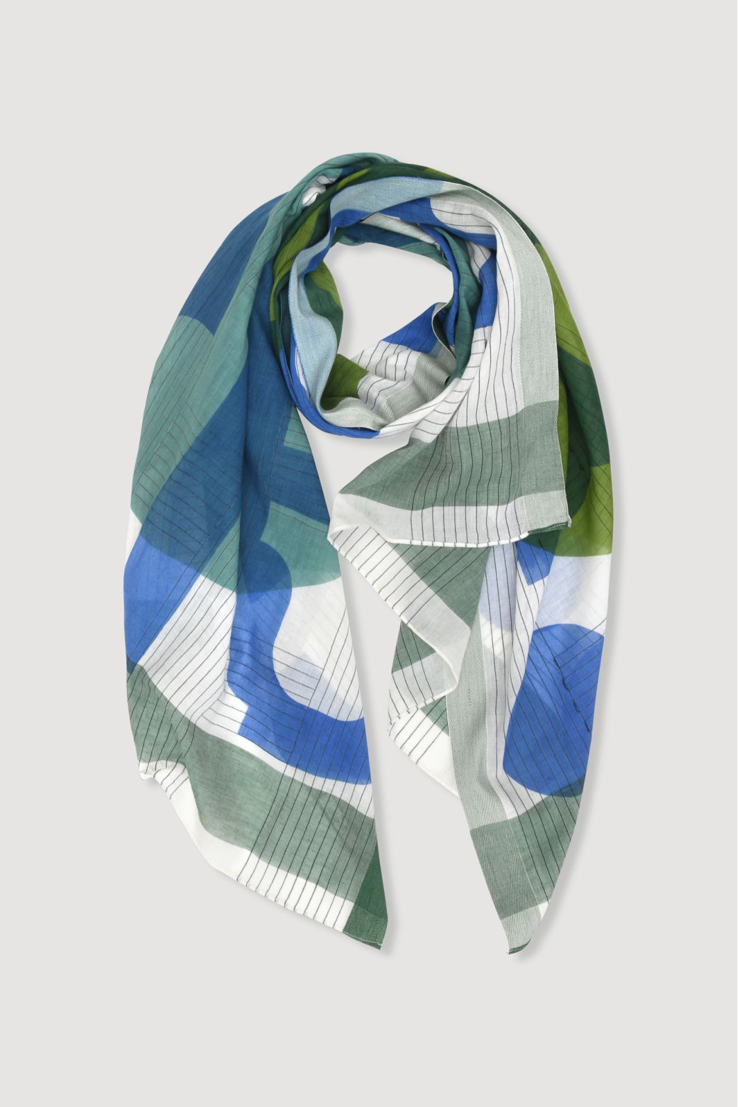 Blue Green Lyrique Scarf