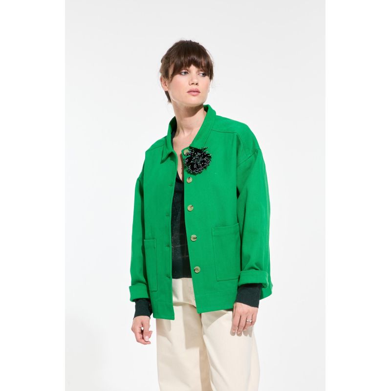 Black Anemone Brooch