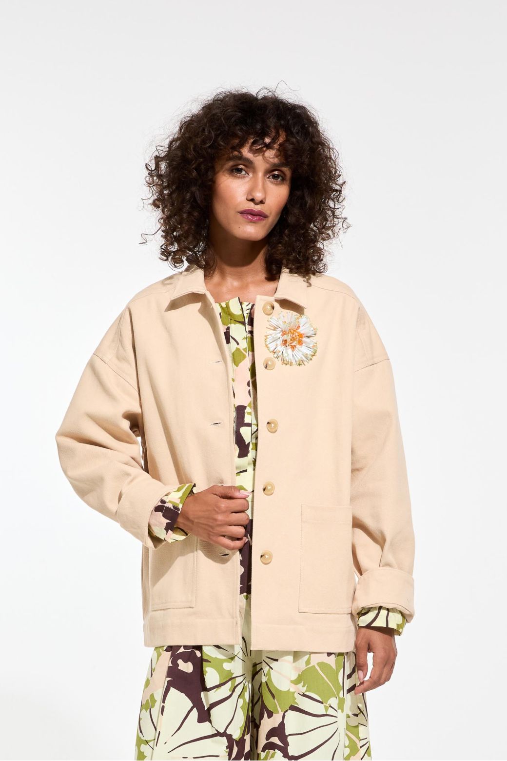 White Anemone Brooch