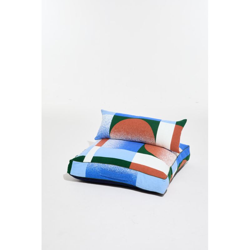 Blue Sunrise Cushion 80/80/12 Cm