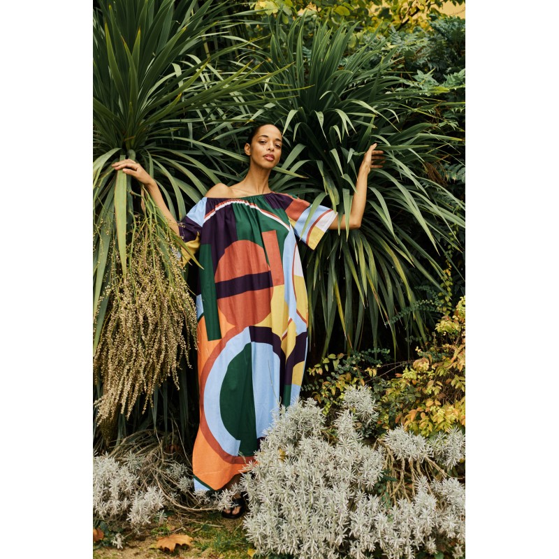 Coral Cloud Palao Poesie Dress