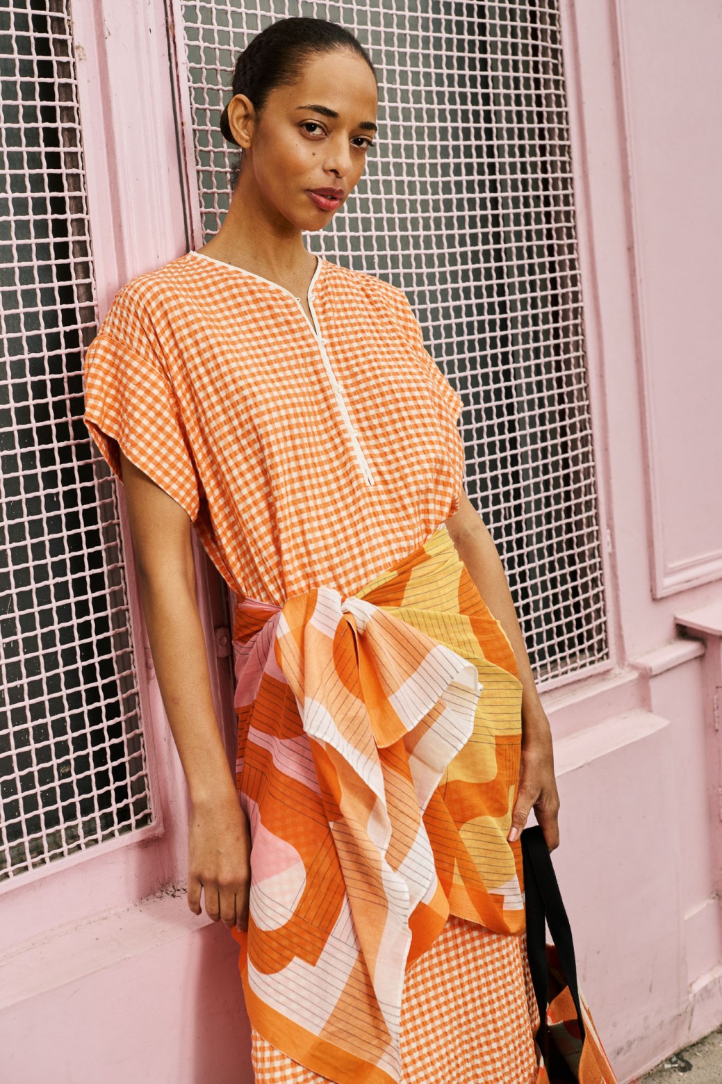 Orange Noto Freesia Dress