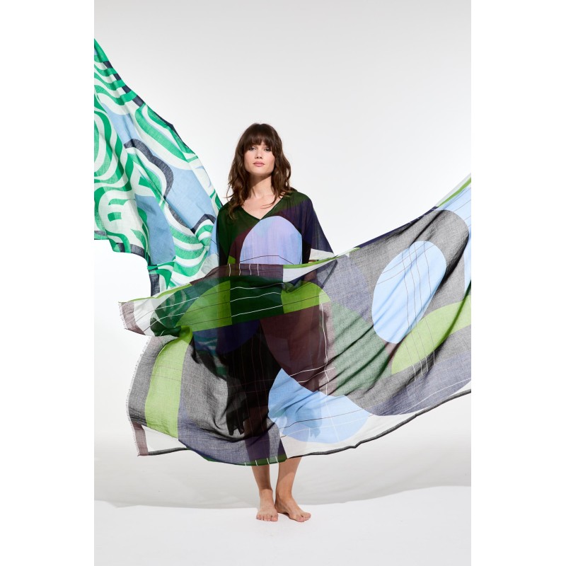 Foulard  Forma Bleu Vert