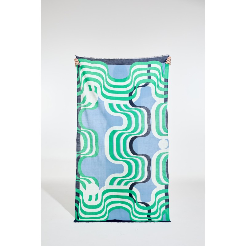 Sky Blue Nebuleuse Scarf