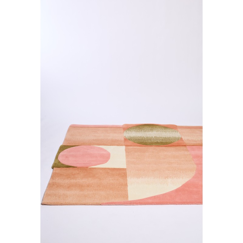 Pink Atlas Rug Pink L