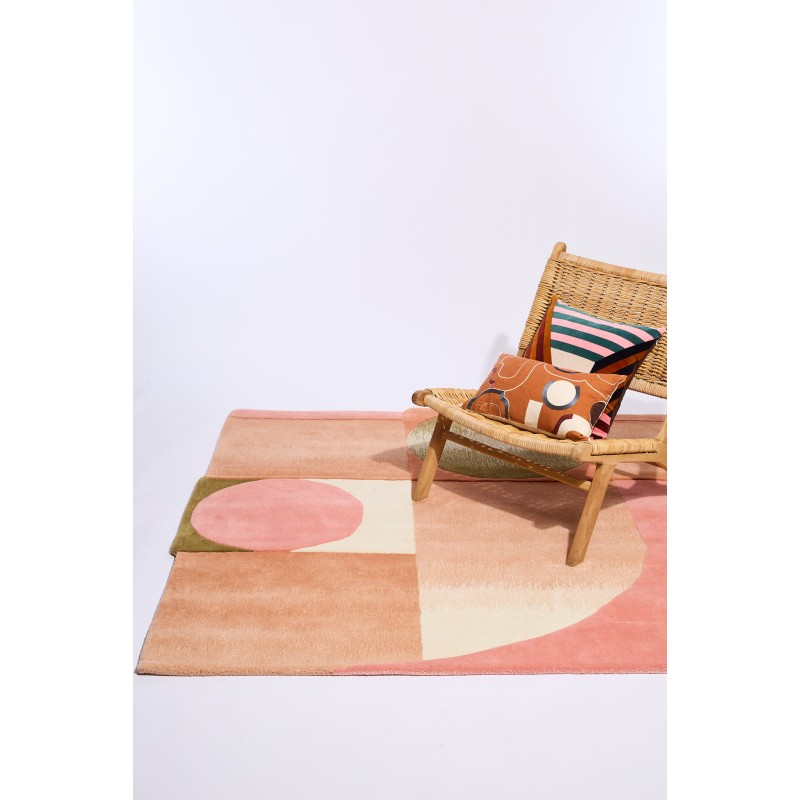 Pink Atlas Rug Pink L