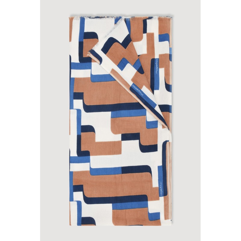 Blue  Arum Beach Towel