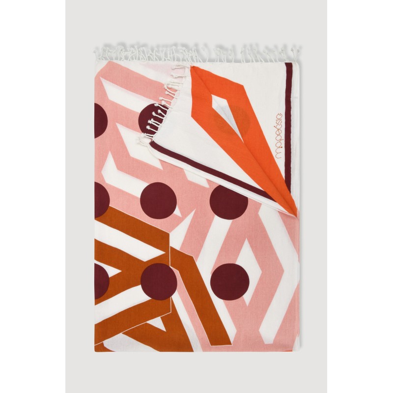 Orange  Bloom Beach Towel