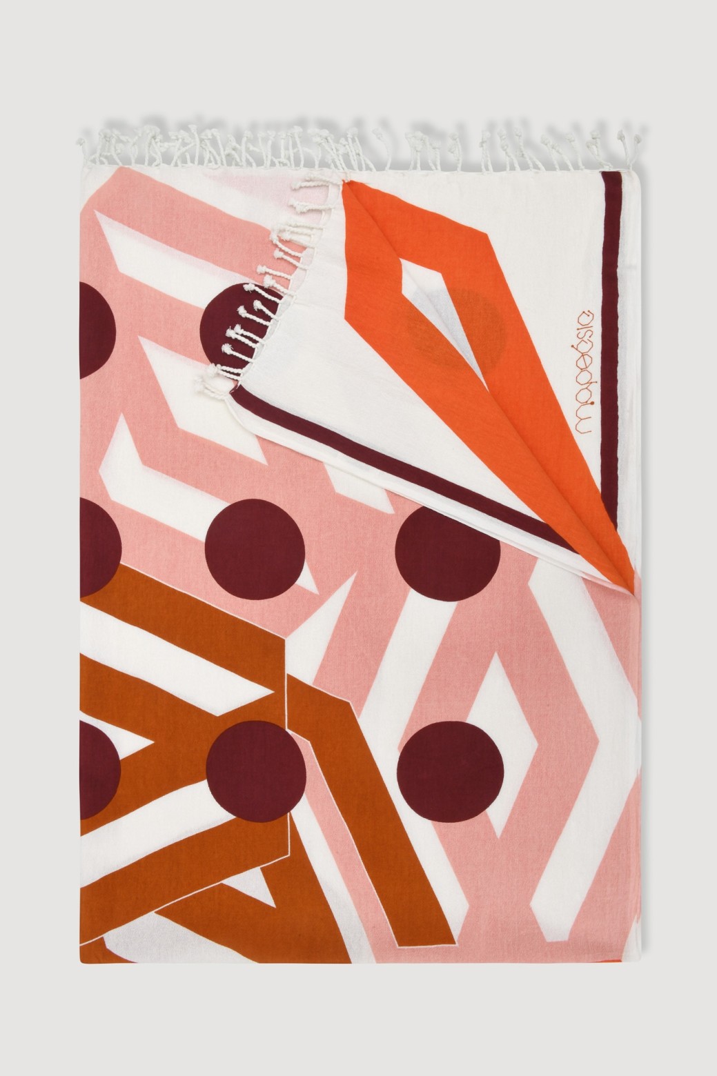 Orange  Bloom Beach Towel