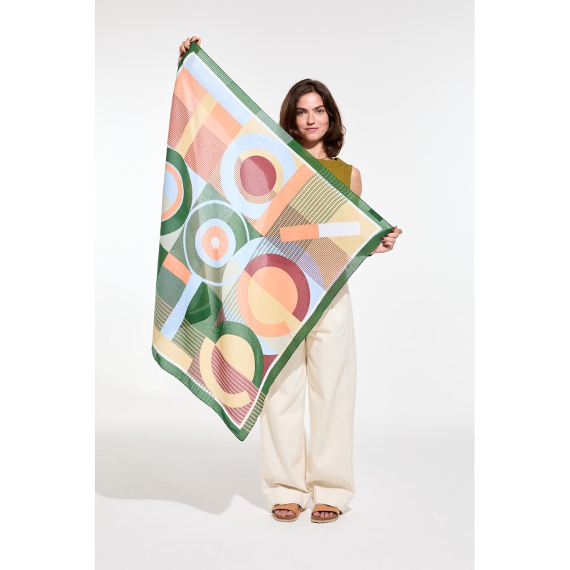 Carré Tapoesie Corail Nuage