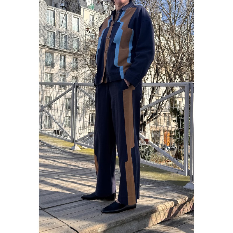 Navy Victor Celeste Pants
