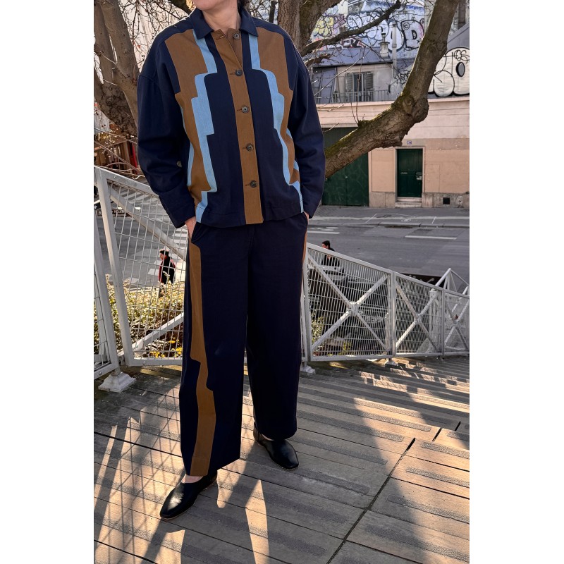 Navy Victor Celeste Pants