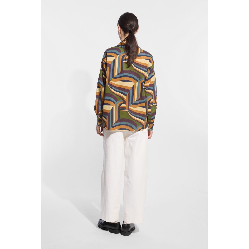 Khaki Brown Carillon Rosalie Shirt