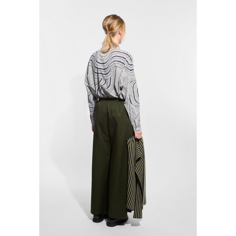 Dark Green Muse Paule Pants