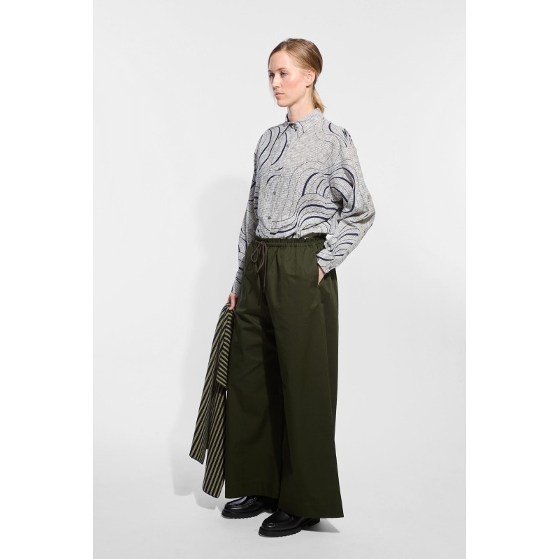 Dark Green Muse Paule Pants