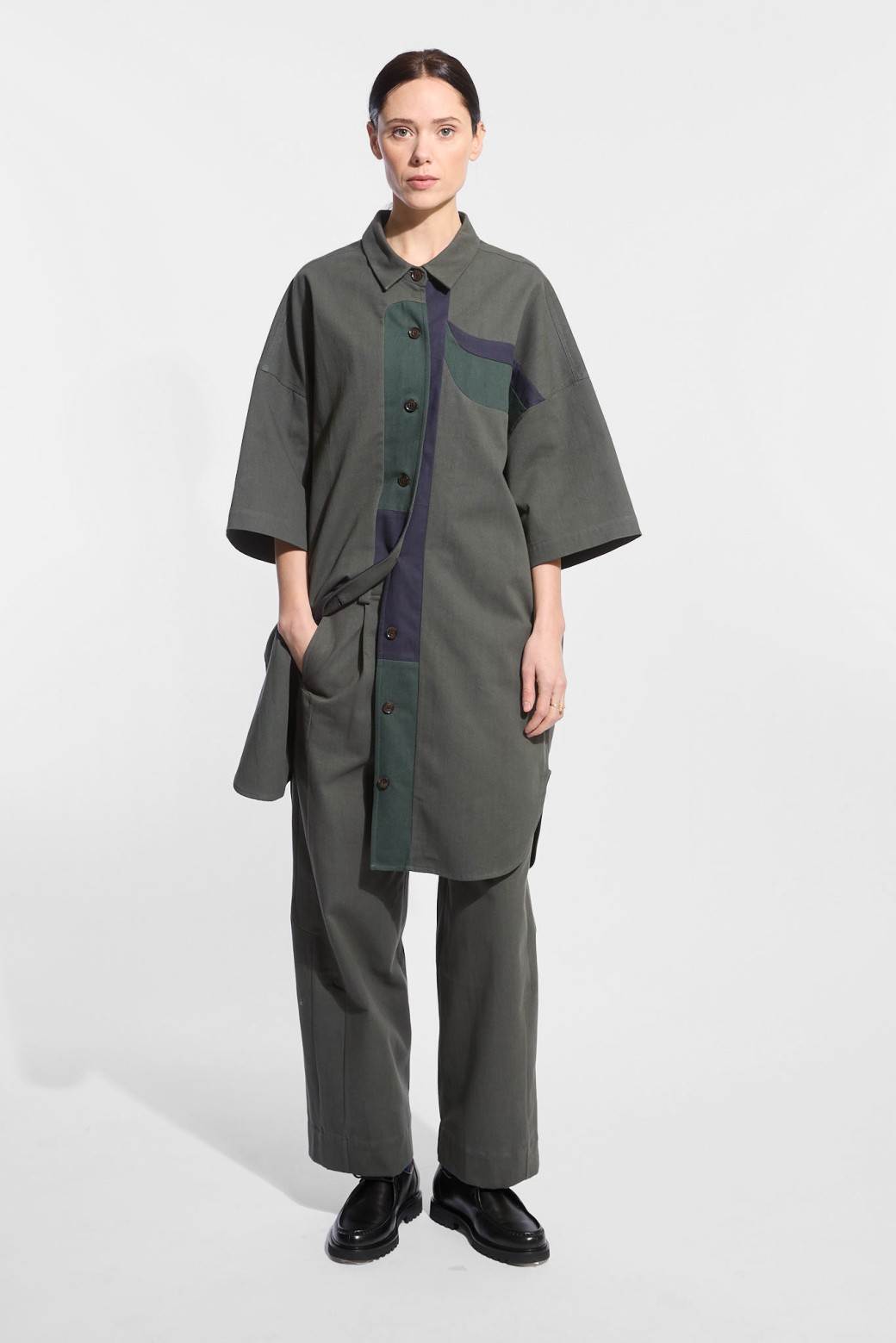 Celeste Dark Green Janet Dress