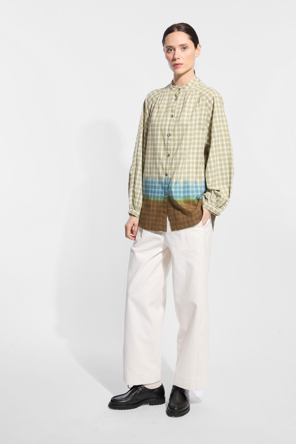 Pantalon Victor Celeste Ecru