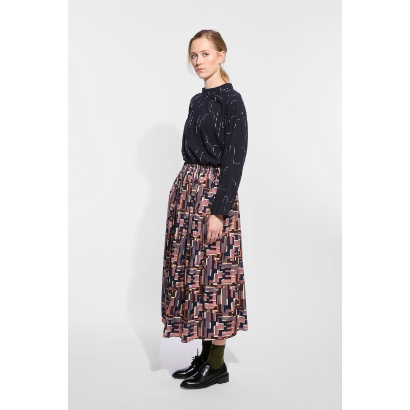 Pink Navy Oscar Romeo Skirt