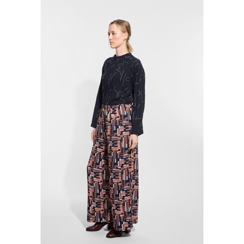 Pink Navy Oscar Paule Pants