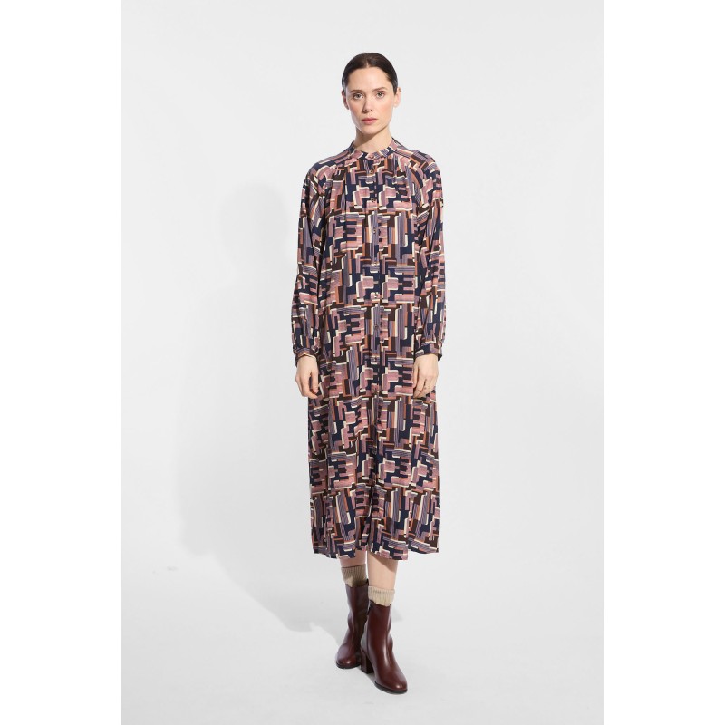 Pink Navy Oscar Eulalie Dress