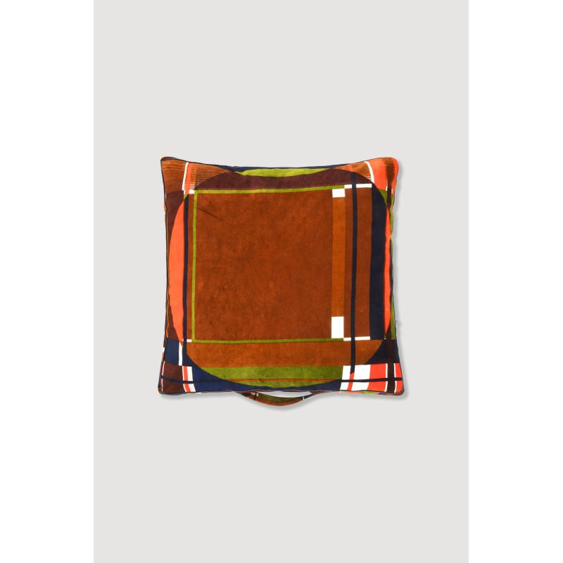Housse de Coussin de Sol Theorie Bordeaux Roux 80/80/12cm