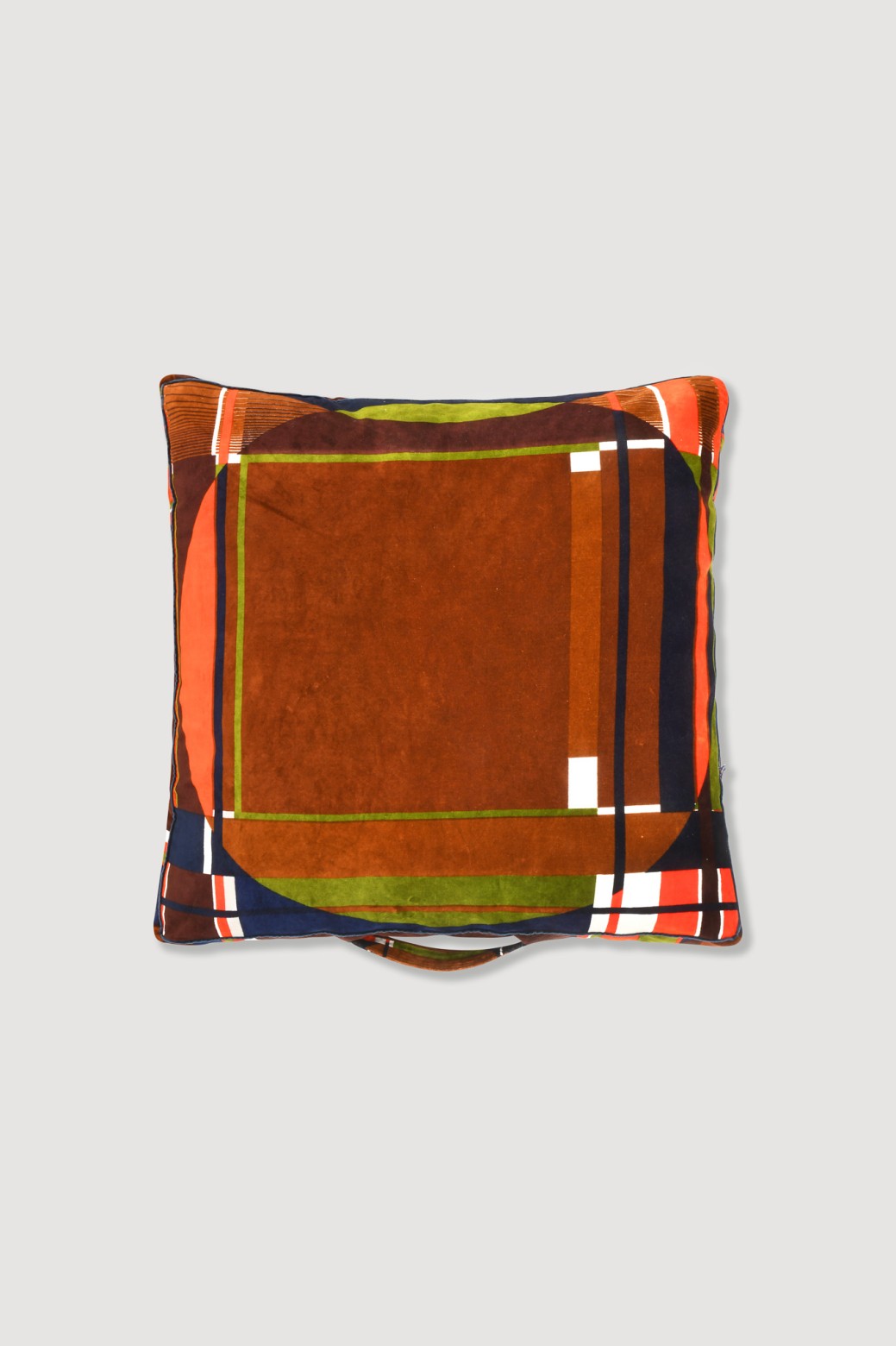 Housse de Coussin de Sol Theorie Bordeaux Roux 80/80/12cm