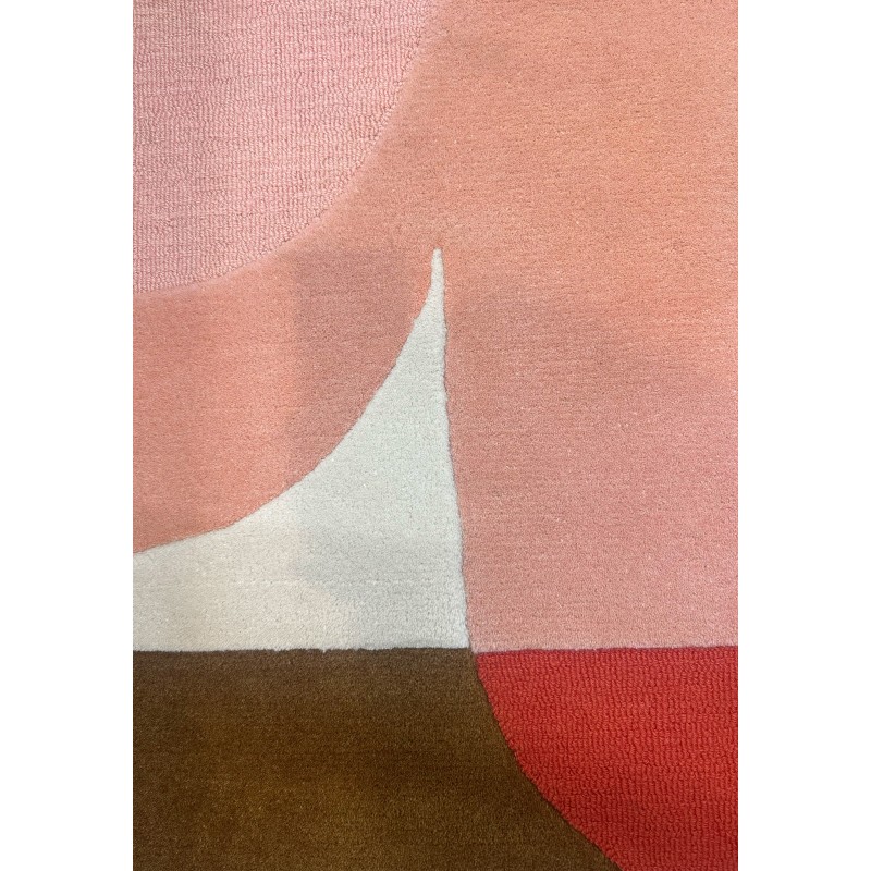 Grand Tapis Carré Calice Rose 180x180 | Mapoésie