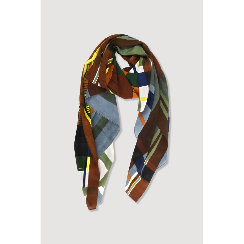 Foulard Divine Bleu Gris