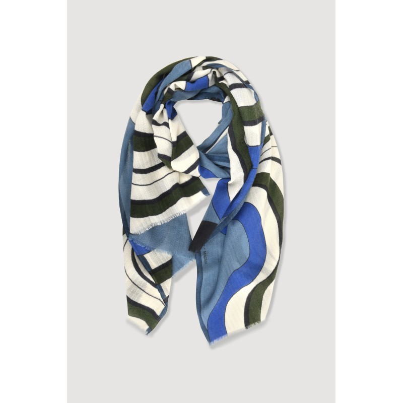 Magma Blue Grey Scarf