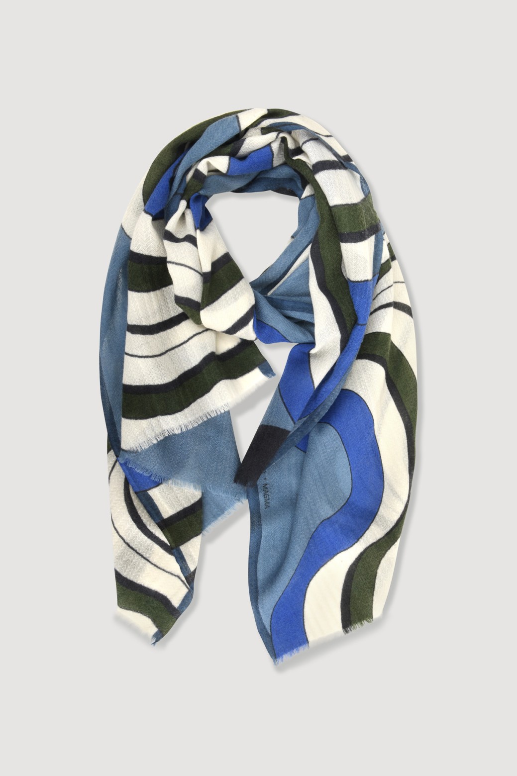 Foulard Magma Gris Bleu