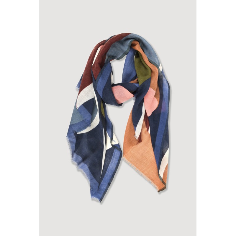 Ruban Navy Scarf