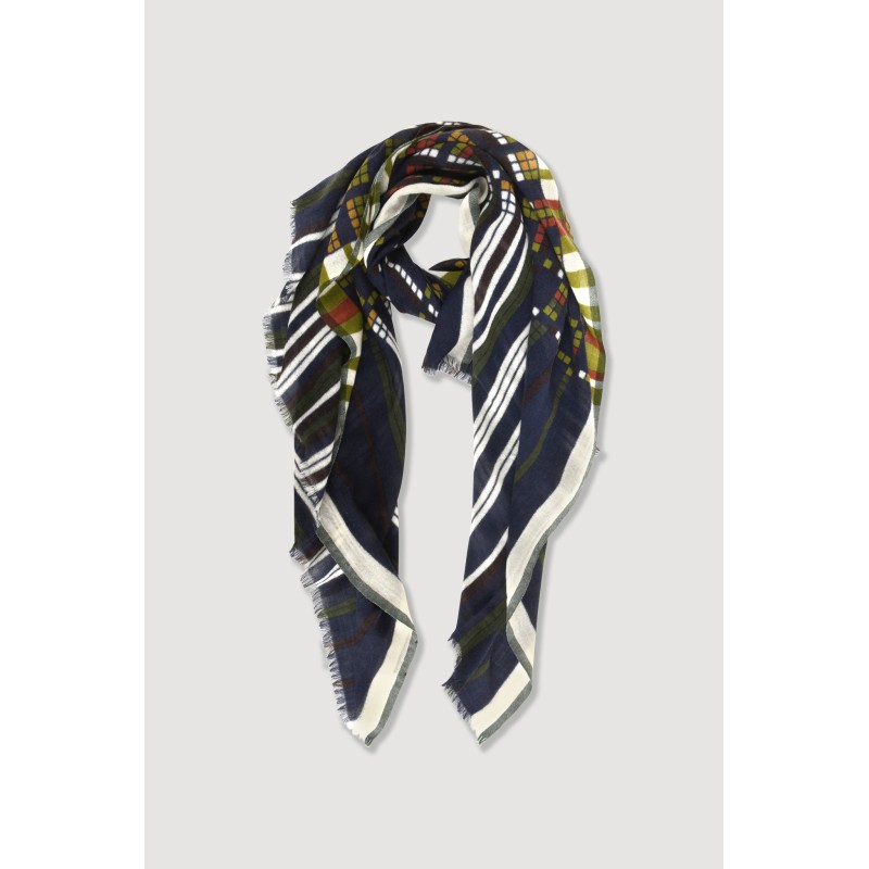 Sequence Blue Grey Scarf