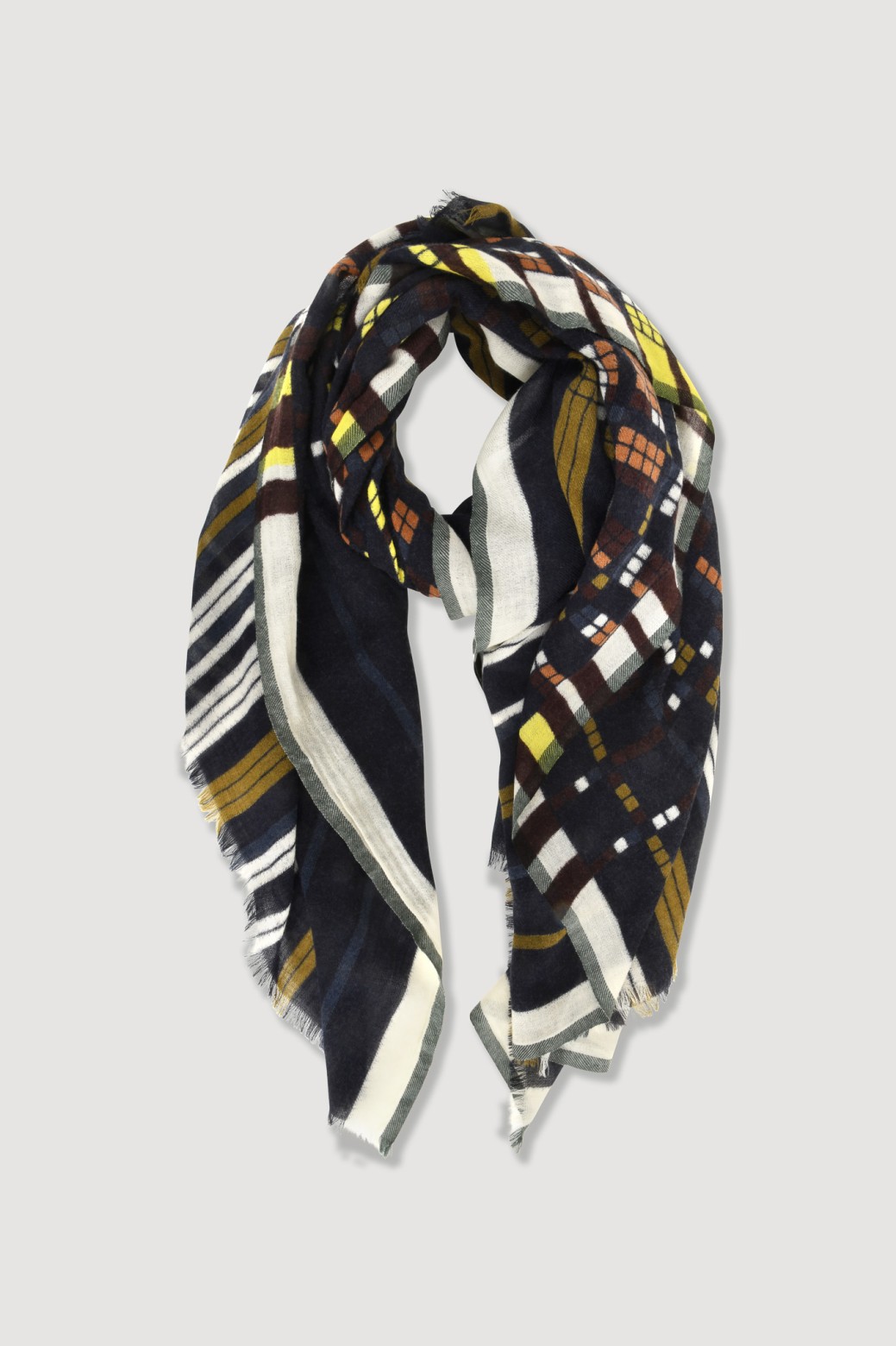 Sequence Navy Scarf