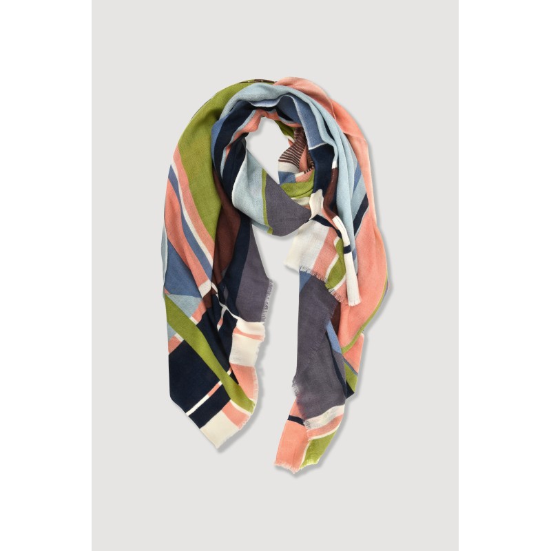 Foulard Theorie Rose Kaki