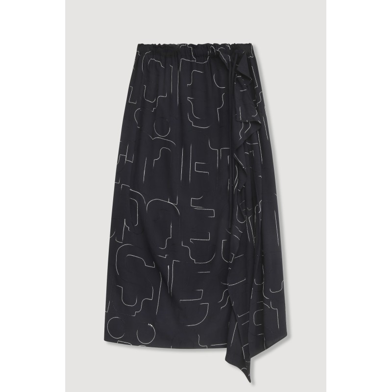 Navy Saskia Lyrique Skirt