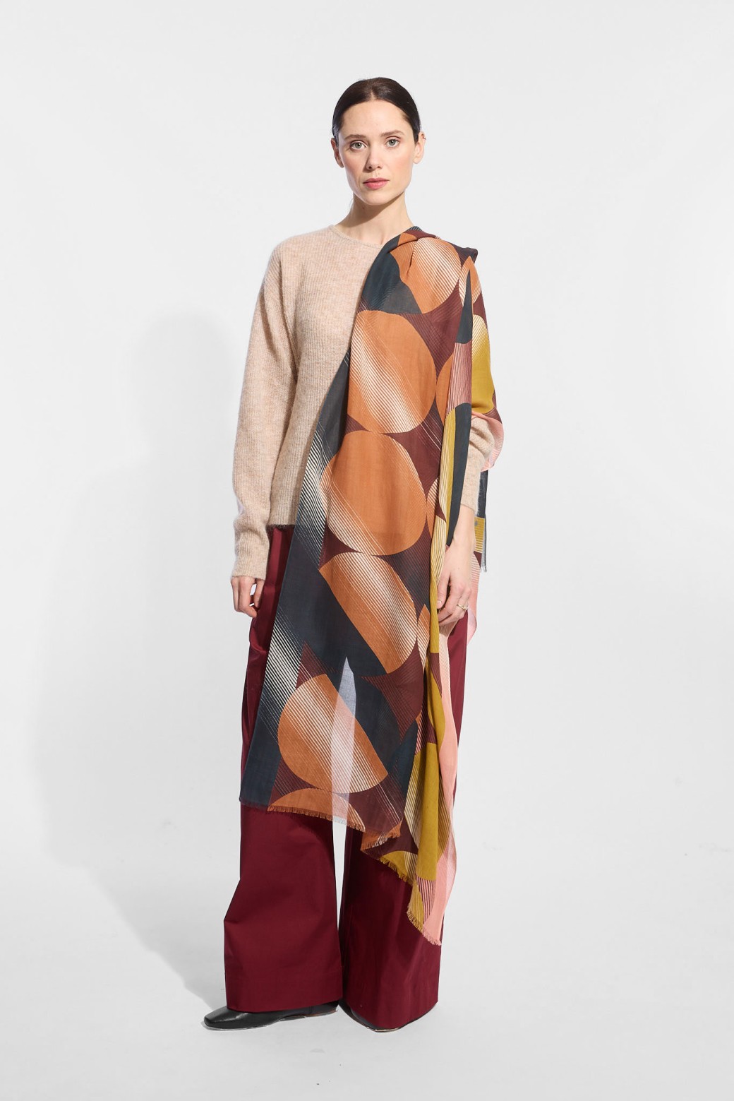 Foulard  Anaphore Ocre