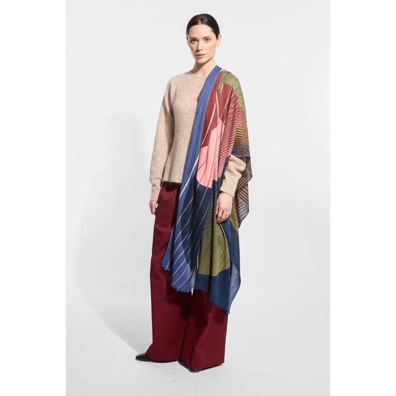 Foulard  Astre Rose