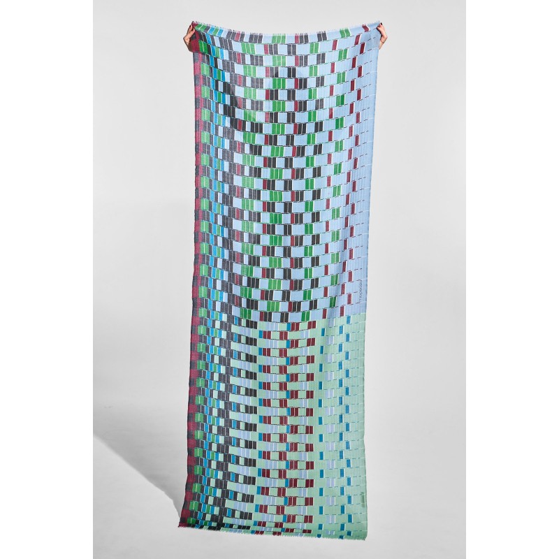 Dedale Blue Grey Scarf