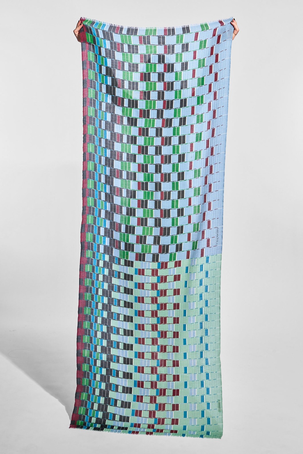 Foulard Dedale Bleu Gris