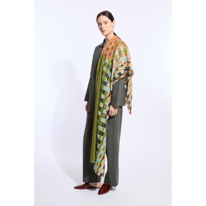 Foulard Dedale Sauge