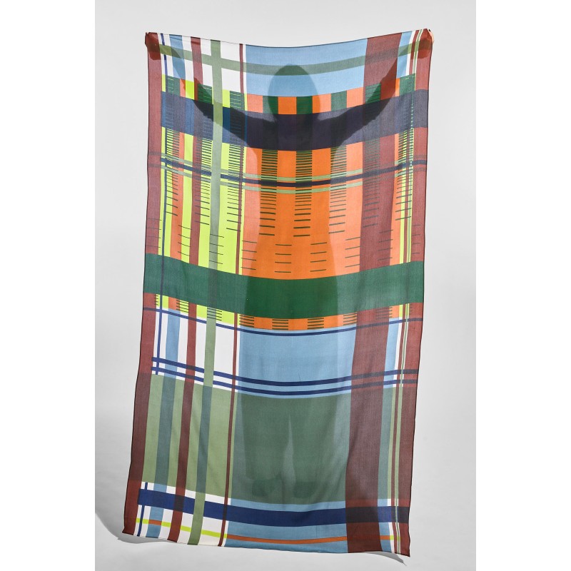 Foulard Divine Bleu Gris