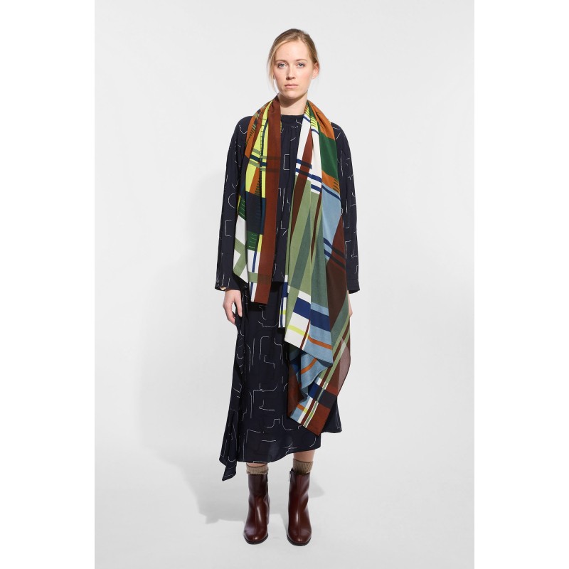 Foulard Divine Bleu Gris